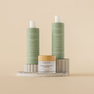 The Wash Day Trio: Nourish & Strengthen Shampoo, Nourish & Strengthen Conditioner, and Hydrate & Strengthen Hair Mask